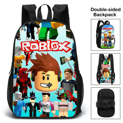 New Roblox Rob Lesi Double-Sided Schoolbag Primary and Secondary School Student Backpack Backpack