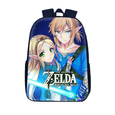 Legend of Zelda Schoolbag Elementary School Student Backpack 3D Pattern Backpack Zelda Custom Logo