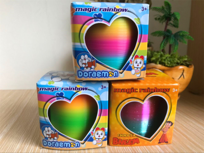Medium Rainbow Spring Stall Hot Sale Toys Wholesale 6.5 * Rainbow Spring Children Spring Coil Play Magic Hula Hoop