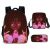 New Cartoon African Princess Three-Piece School Bag Primary And Secondary School Student Backpack Amazon Backpack