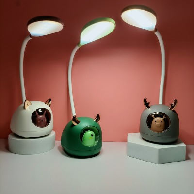 Cute Cartoon Student Desk Lamp Girl Heart Reading Work Led Dormitory Bedroom Bedside Lamp LED Eye Protection Desk Lamp