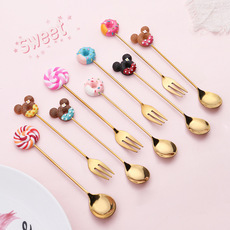 Creative Lollipop Coffee Spoon Fruit Fork Foreign Trade Exclusive