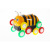 Factory Direct Sales Little Bee Tilting Car New Children's Toy Tilting Little Bee Stall Electric Little Bee