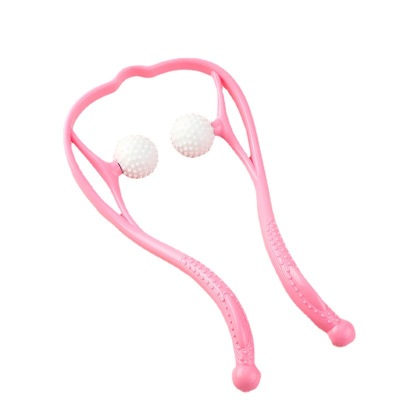 Multifunctional Shoulder and Neck Massager Manual Cervical Massage Massager Double Ball Press Stall Factory Wholesale