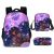 New Cartoon African Princess Three-Piece School Bag Primary And Secondary School Student Backpack Amazon Backpack