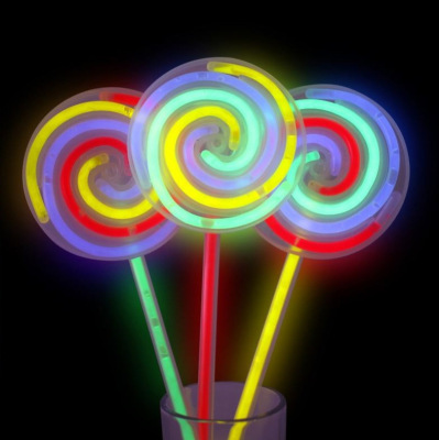 Factory Direct Sales Popular Rotating Light Stick Children's Luminous Toy Light Stick Lollipop Rotating Windmill Wholesale