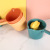 M3-1889 Long Handle Plastic Thickened Scoop Kitchen Household Vegetable Washing and Watering Bailer Simple Solid Color Bailer Factory Straight