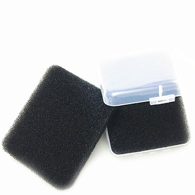 Makeup Brush Cleaning Sponge Black round Porous Dust Sponge Eye Shadow Brush Dry Cleaning Sponge