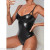 Cross-Border Supply European and American Foreign Trade Sexy Lingerie Sexy Women's Sling One-Piece Patent Leather Underwear Manufacturer