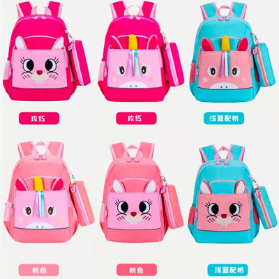 Primary School Student British Schoolbag-Style Spine Protection and Burden Reduction Large Capacity Backpack