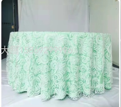 Wedding Tablecloth Sequins round Tablecloth 3D Rectangular Decorative Cloth Christmas Product Holiday Supplies Overlay