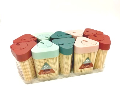 Disposable Double-Headed Toothpick Triangle Bottle Household Toothpicks Wholesale