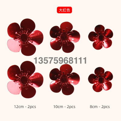 3D Three-Dimensional Flower Decoration Flower Sticker Flower Party Decoration Supplies Creative Trending Sticker Flower