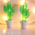 LED Colored Lamp Cactus Shape Lighting Chain Ocean Beach Series Decorative Lamp Simulation Plant Decorative Lamp