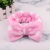 European and American Amazon Cute Polka Dot Coral Fleece Bow Hair Band Women Face Wash Hair Bands Makeup Sports Hair Accessories Wholesale