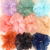Sweet Fairy Crystal Yarn Large Intestine Ring Hair Band Oversized Korean Gentle Temperament Headband Vintage Headwear