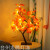 Thanksgiving USB Simulation Maple Leaf Tree Light Iron Plate Base Thanksgiving Room Decorative Lights Led Colored Lamp String Flashing Light