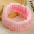 Manufacturer Direct Wholesale Solid Color Simple Hair Band Face Wash Headband Self-Adhesive DIY Accessories Plush Hair Ring Semi-Finished Headdress