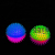 7. 5cm Two-Color Massage Ball Children's Flash Thorn Ball Elastic Led Bouncing Ball Night Market Toy Factory Wholesale