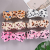 European and American Leopard Bow Hair Band Flannel Hair Band Female Face Wash Makeup Headband Hairband Wholesale