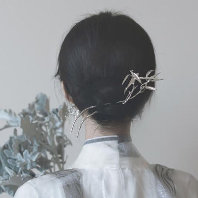 Chengliu Secluded Grove Han Clothing Ancient Style Bamboo Hairpin Headdress Texture National Fashion Niche Elegant Hair Clasp Hair Accessories