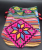 Factory Direct Sales Ethnic Style Earth Cloth Cross Stitch Embroidered Bag Small Bucket Bag Coin Purse Handbag
