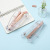 Rose Gold Stapler Office Student Fashion Transparent Stapler Labor-Saving Light Luxury Office Supplies Bookbinding Machine 24/6