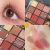 Dikalu Makeup Acrylic Eye Shadow Plate Transparent 9 Color Eye Shadow Shimmer Matte TikTok Same Style Earth Tone Eyeshadow