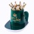 Creative Warm Cup Angel Crown Ceramic Cup Mug with Lid Coffee Cup Constant Temperature Water Cup Gift