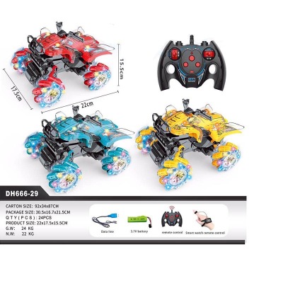 Exclusive for Cross-Border Stunt Car Gesture Induction Light Remote Control Climbing off-Road Vehicle Children's Toy Remote Control Car Toy