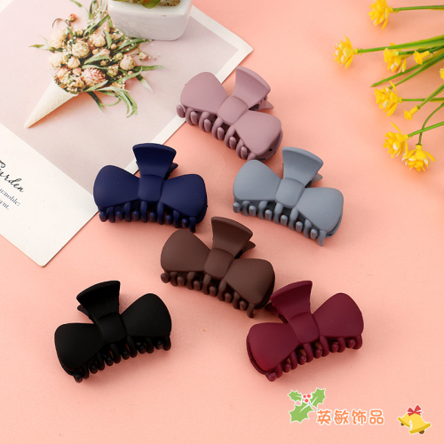 barrettes large bow frosted hair clip bath hair grip barrettes korean internet celebrity temperament updo headwear manufacturer