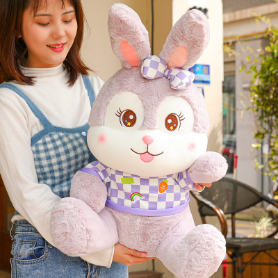 Shangrongfang Cute Bunny Figurine Doll Purple Stuffed Doll Girl Girl Heart Birthday Gift