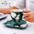 Creative Chinese Style Coffee Set Set Ceramic Cup Gold Painting Afternoon Tea Set Couple Gift Logo Customization