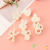 Korean Style Hollow Pearl Bowknot Flower Animal Moon Shape DIY Vintage Hair Clips Hair Accessories Headdress Daily Style