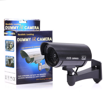 Simulation Monitoring Fake Monitoring Gun-Type Simulation Surveillance Camera ABS Material Anti-Thief Home Monitoring 