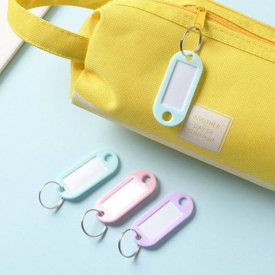 Macaron Color Plastic Key Card Boxed Hotel Hotel Number Card for Classification Luggage Tag Mark Tag Buckle