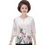 Summer New Middle-Aged and Elderly Women's T-shirt Large Size Mom's Shirt Wholesale Ice Silk Short Sleeve Elegant Chiffon Shirt Wholesale