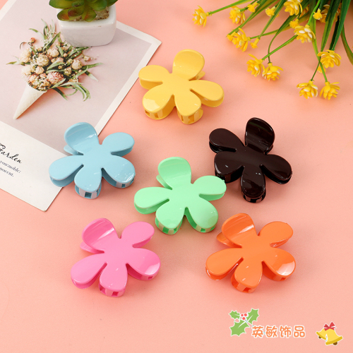 Korean Style Internet Celebrity Hair Clip Big Flower Hair Grip Girl Heart Super Fairy Hair Clip Hair Accessories Female Candy Color Sweet Headdress