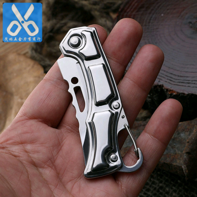 New Mini Outdoor Folding Knife Stainless Steel Self-Defense Camping Knife Portable a Folding Knife Fruit Key Knife