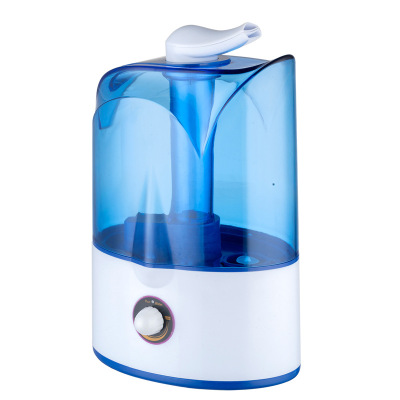 Wholesale Crystal Transparent Blue Heavy Fog Double Spray Humidifier 3.5 L Household Anion Sprayer Humidifier