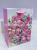 White Card Pink Rose Shopping Bag Single-Sided Dusting Powder Gift Bag Holiday Supplies Handbag