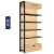 Display shelves Multilayer floor-to-ceiling bookshelves steel and wood shelves in supermarkets