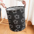 Nordic Style Large Storage Dirty Clothes Blue Five-Pointed Star Christmas Waterproof Coating round Barrel Storage Box