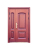 Anti-Theft Door Door Door Villa Double-Door Entrance Door Courtyard Sun Protection Imitation Copper Double Door Steel Entry Door