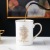 Advertising Logo Creative Gold Ceramic Cup Set Couple's Cups Coffee Cup Wedding Fine Gifts Promotion