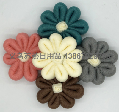 50G Four-Petal Flower Mesh Sponge