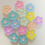 Acrylic Five Petal Flower SUNFLOWER DIY Ornament Accessories Children's Hair Accessories Rubber Band Material Acrylic Flower