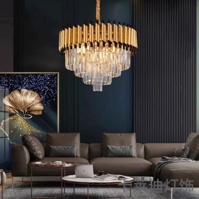 Crystal Chandelier Light Luxury Nordic Style Living Room Lamp Restaurant 2020 New Modern Simple Model Room Villa Lamps