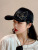 Spring and Summer New Sun-Proof Breathable Peaked Cap Trendy Mercerized Satin Glossy Butterfly Rhinestone Baseball Hat Hat for Women