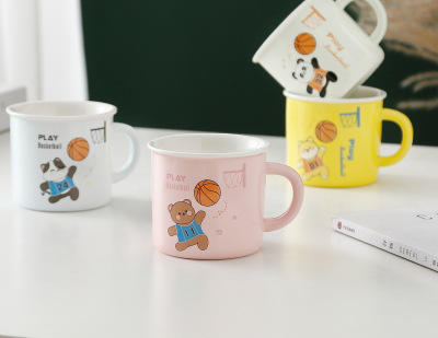 Cartoon Cute Creative Mug Men and Women Water Cup Ceramic Cup Milk Cup Coffee Cup Home Breakfast Cup